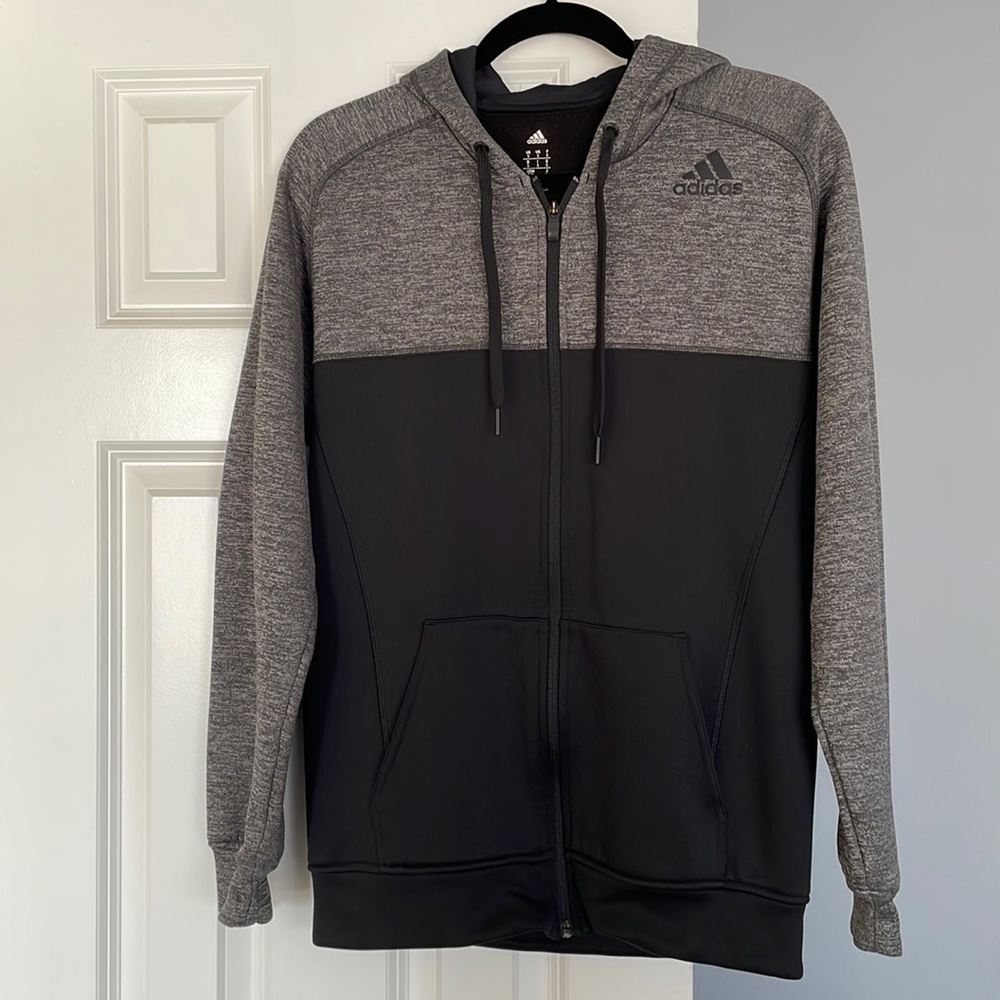Mens small adidas climawarm zip up hoodie